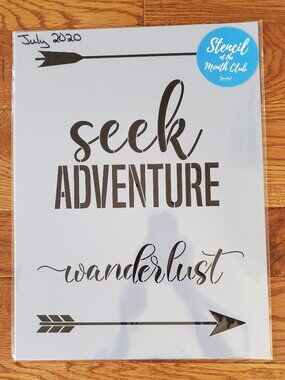 July 2020 Stencil of the Month Stencil Set w/ Add-On | Camper Travel BRAND NEW
